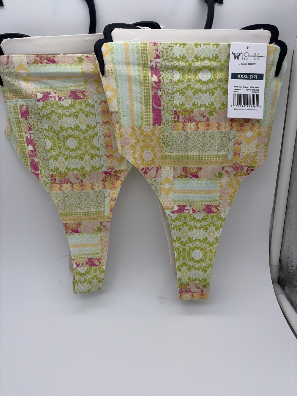 Jessica Simpson Women's Micro Thong, 2 Pack (4) Size 3xl (22)